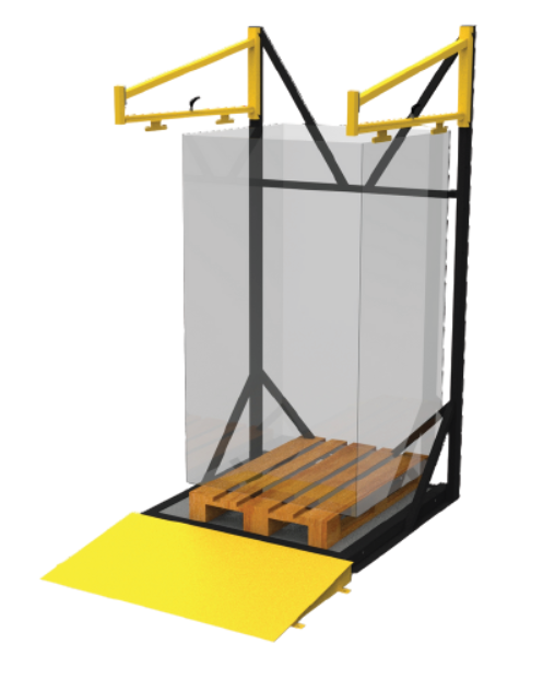 Platforma wagowa z ramą big-bag